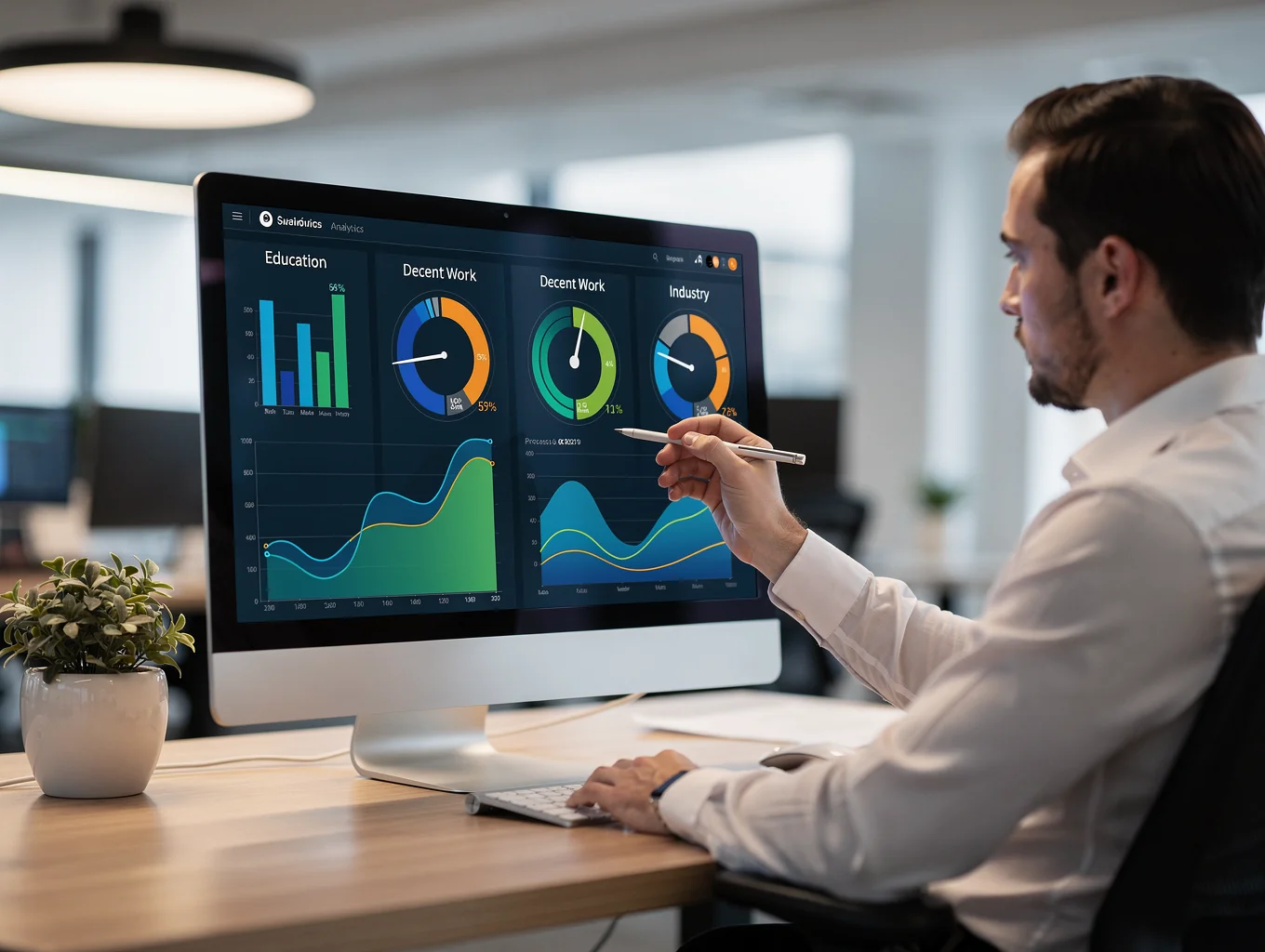 Digital growth charts and professional data analysis tools